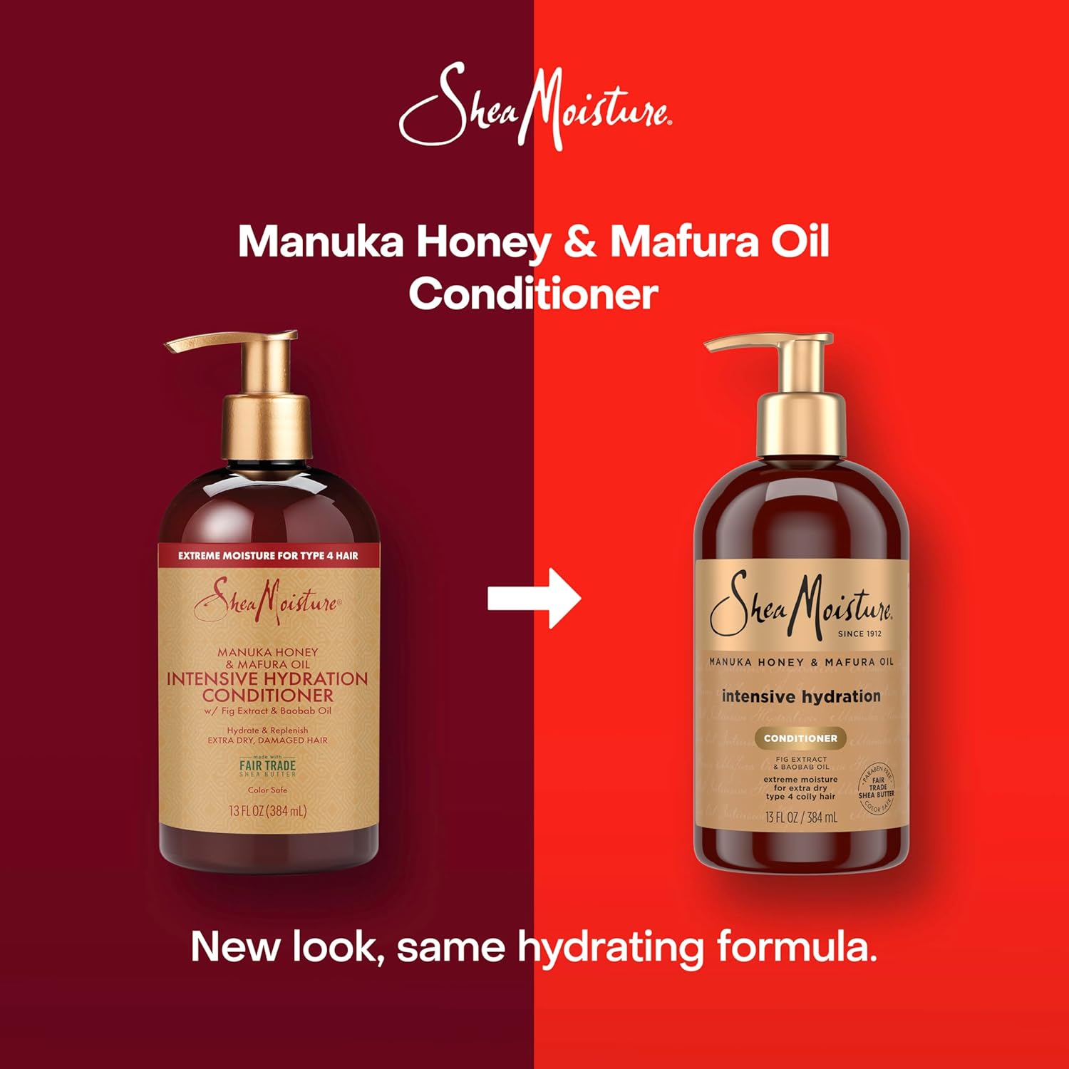SheaMoisture Intensive Hydration Conditioner Manuka Honey and Mafura Oil for Dry, Damaged Hair Deep Moisturizing Conditioner 13 oz - Image 3