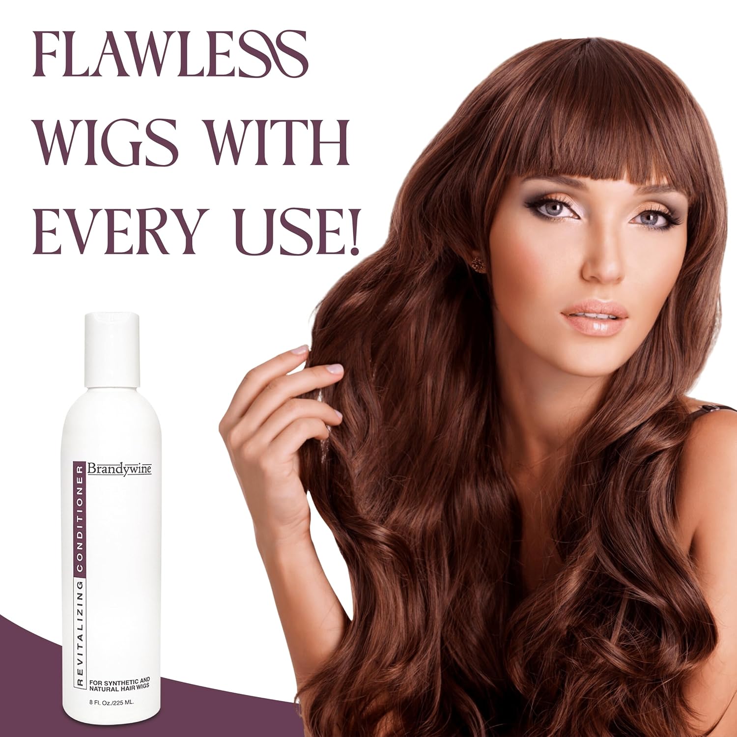Brandywine Conditioner for Synthetic Wigs, Natural Hair, Hairpieces & Toupees - 8 Ounce - Image 7