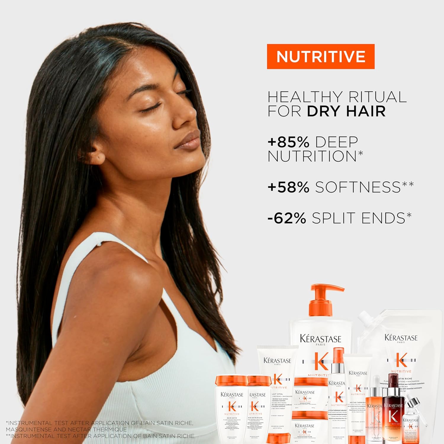 Kerastase Nutritive Masquintense Mask For Fine to Medium Dry Hair - Deeply Nourishes & Conditions, With Plant-Based Proteins & Niacinamide, 6.8 Fl Oz - Image 2