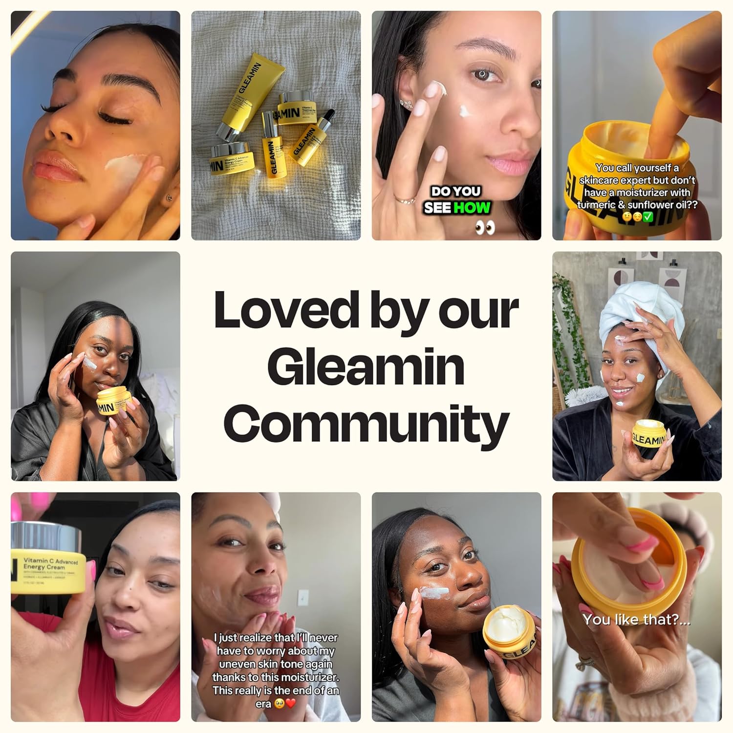 Gleamin Advanced Brightening Moisturizer - Facial Cream with Shea Butter, Vitamin C and Ceramides, Helps Improve the Look of Dark Spots, Uneven Tone & Deep Hydration, Fragrance Free - 1.7 fl oz - Image 4