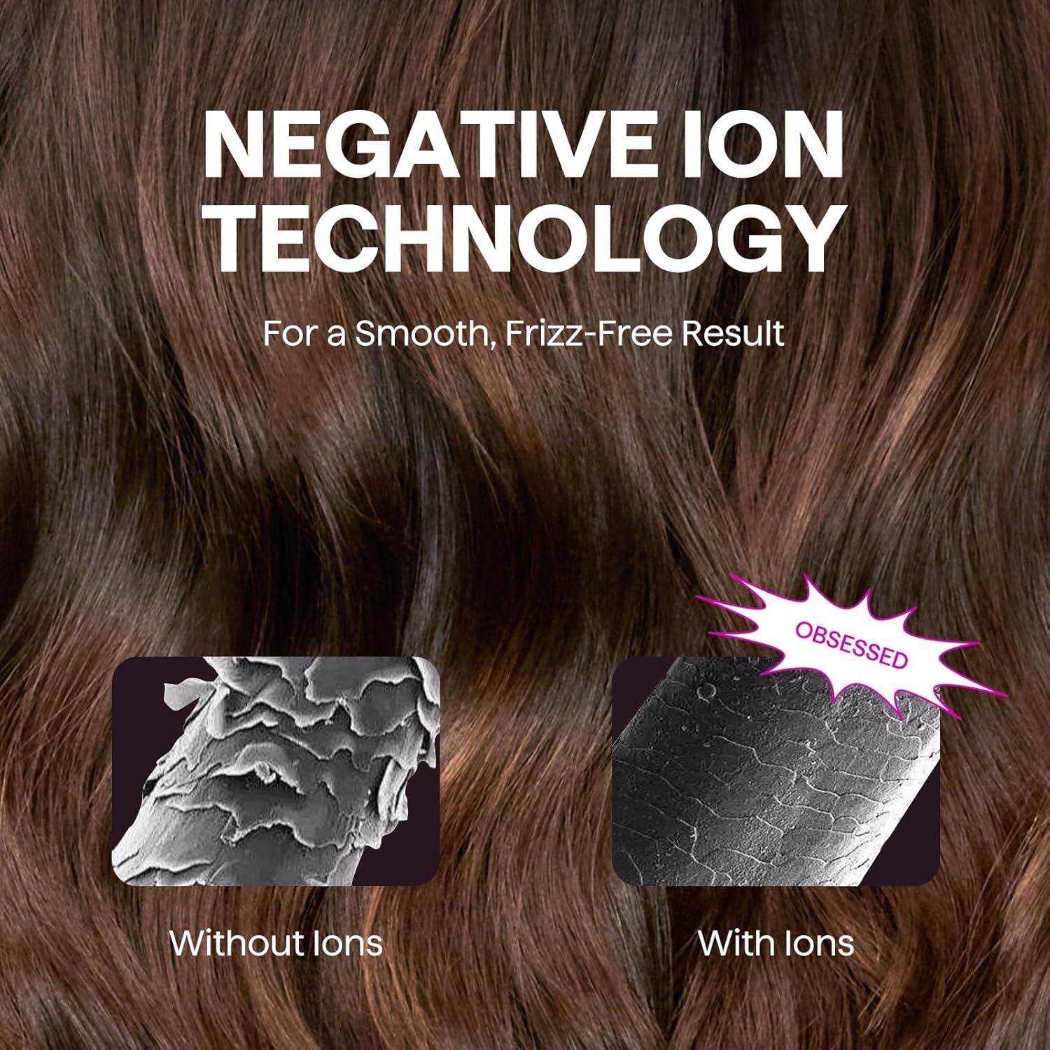Hair Dryer, Wavytalk Turblow Pro Fast Drying Blow Dryer with Diffuser, High Speed Hair Dryer with 110,000 RPM, Pro Negative Ions for Reduces Damage, Frizz Smoothing, 3 Speeds & 3 Temps, Pink - Image 7