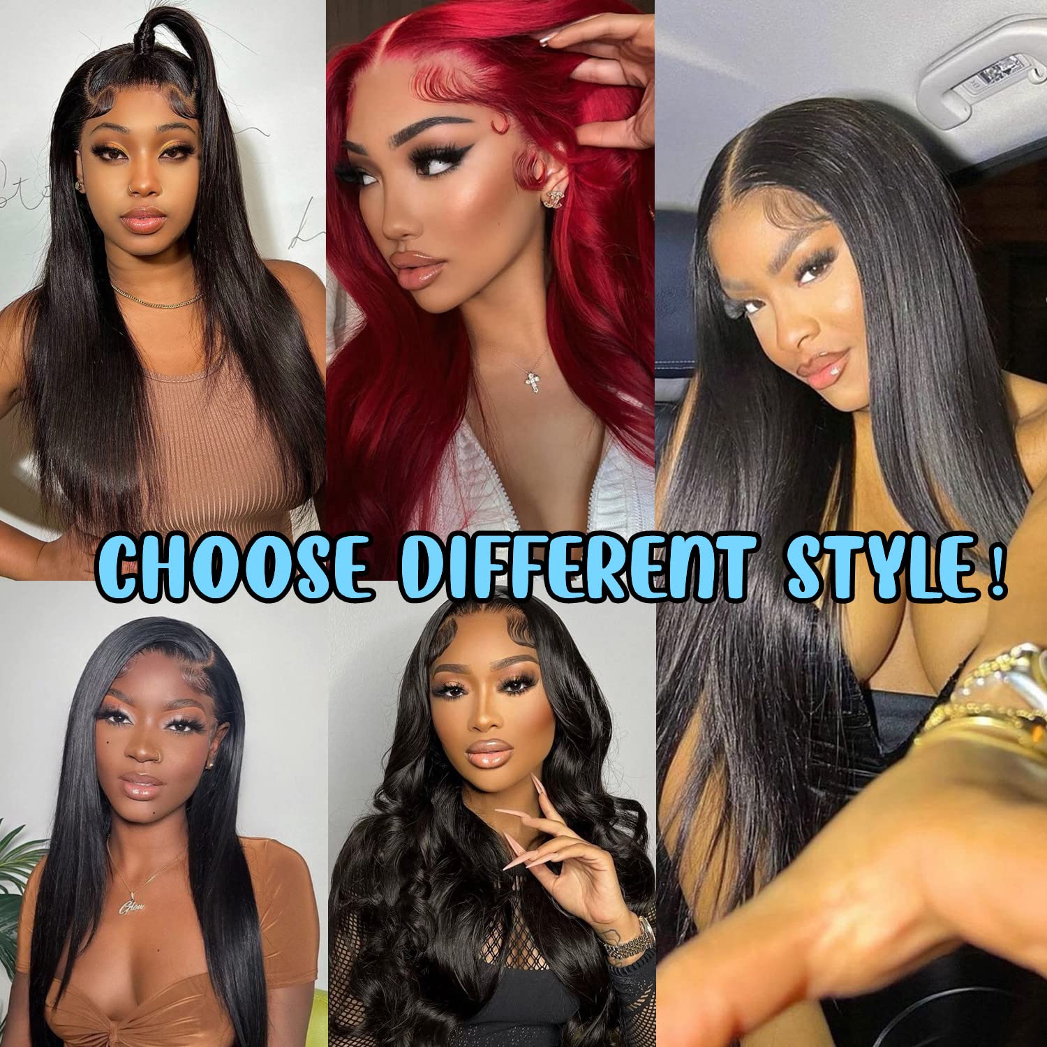 DULOVE Lace Front Wigs Human Hair 13x4 Straight HD Transparent Lace Front Wigs for Women Human Hair Pre Plucked With Baby Hair 200 Density Glueless Natural Color 24 inch - Image 4