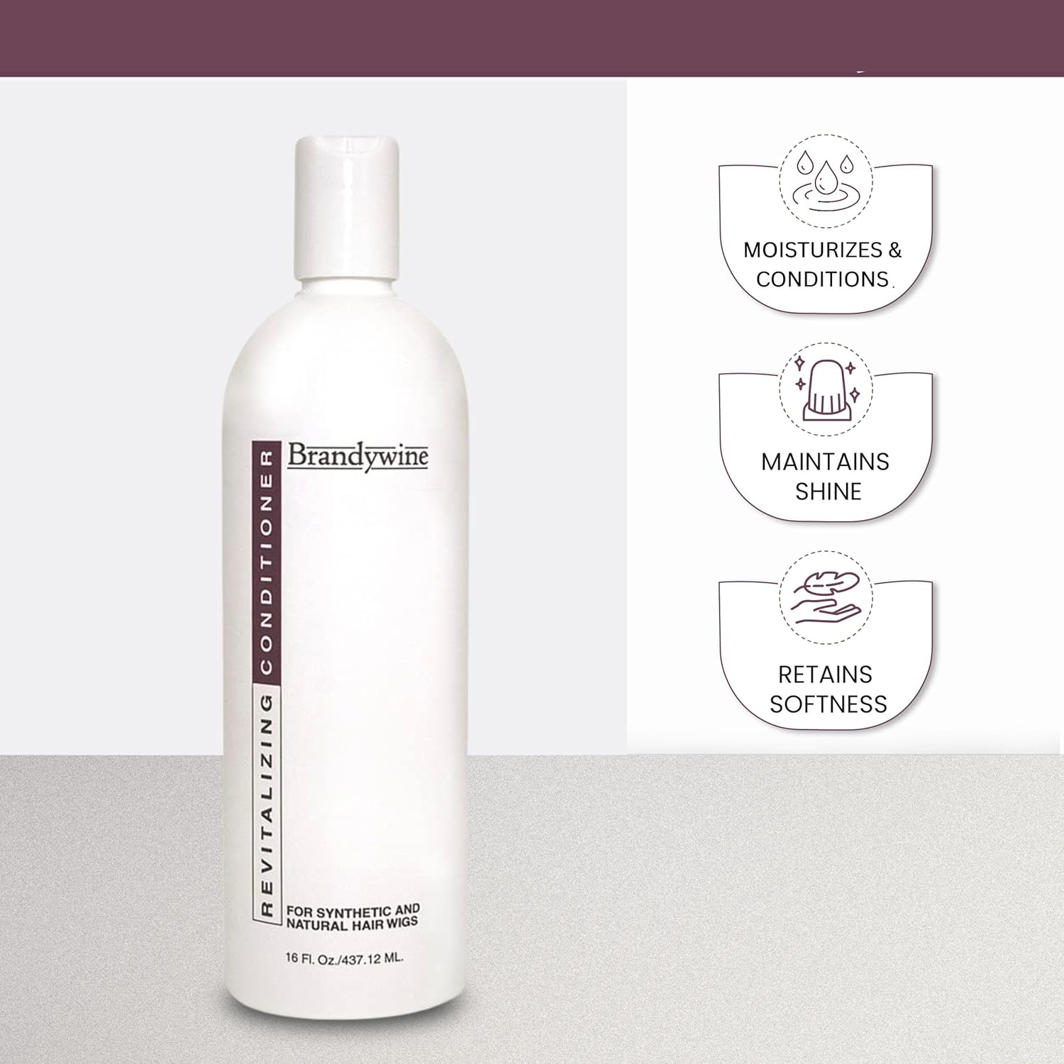 Brandywine Revitalizing Conditioner – For Synthetic & Natural Hair Wigs, 16 Ounces - Image 4