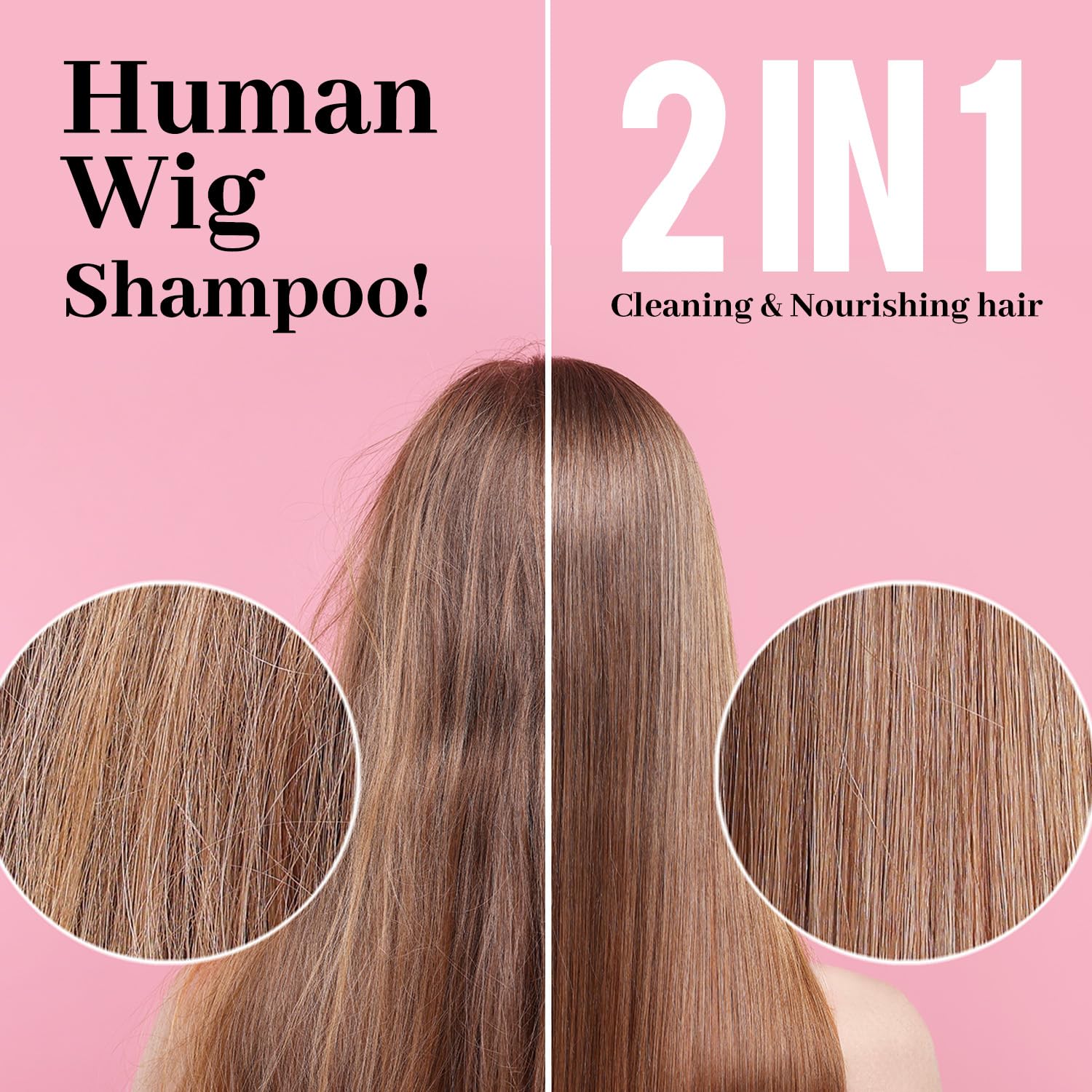 immetee 2 In 1 Wig Shampoo and Wig Conditioner, Extend the Life of a Wig, Wig Shampoo.120ml/4.05fl.oz (1pc) - Image 3