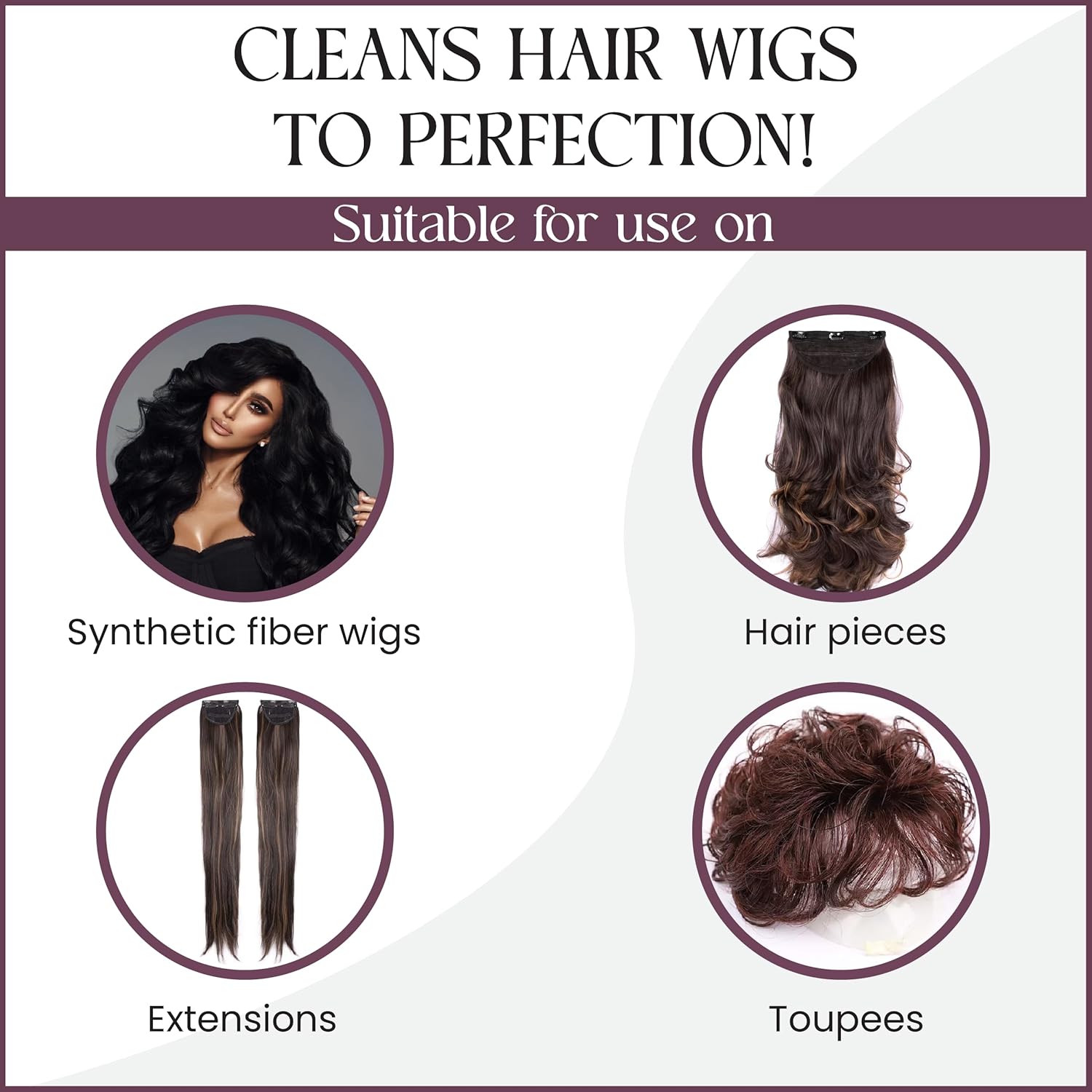 Brandywine Non Static Shampoo, Hair Cleanser for Synthetic & Human Hair Wigs, Hairpieces & Extensions - 8 Fl Oz - Image 3