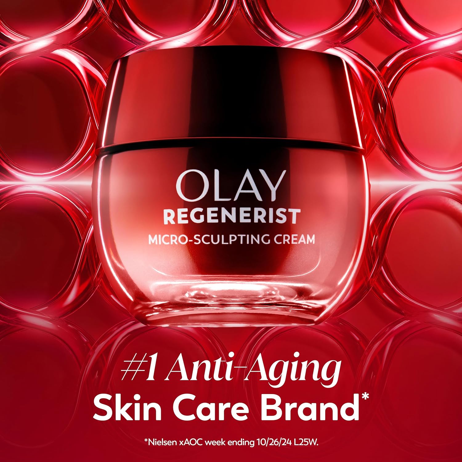 Olay Face Moisturizer, Regenerist Micro-Sculpting Cream for Women, Fragrance-Free - Anti-Aging, Anti-Wrinkle, Firming Skin Care - Triple Collagen Cream, Peptide, Hyaluronic Acid, Niacinamide, 1.7oz - Image 10