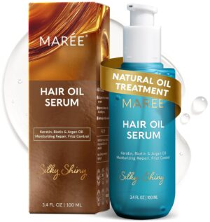 MAREE Hair Oil for Frizzy Hair with...