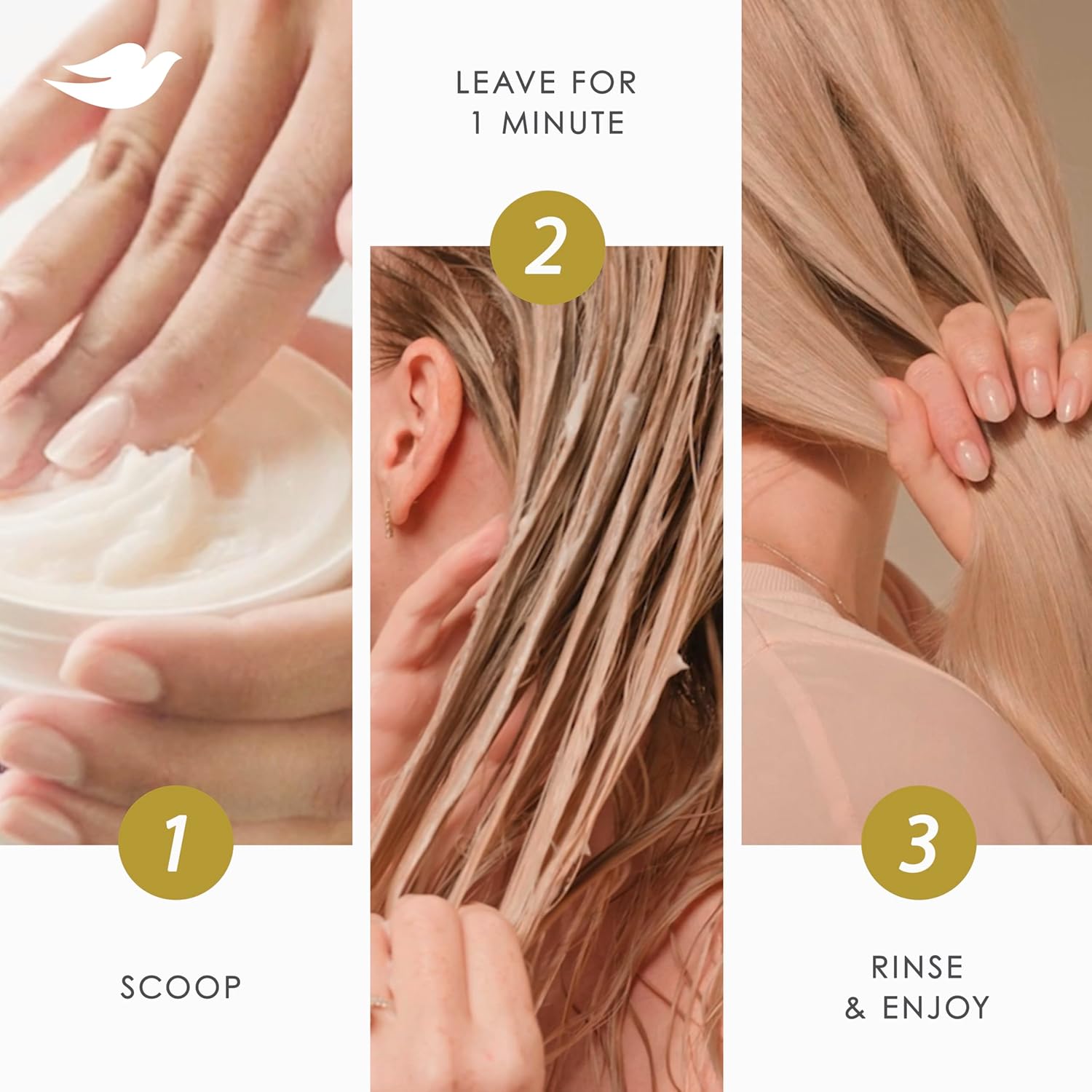 Dove Hair Bond Strength 10in1 Serum Mask for Chemically Damaged Hair with Bio-Protein Care Technology plus Peptide Complex 9.2 fl oz. - Image 8
