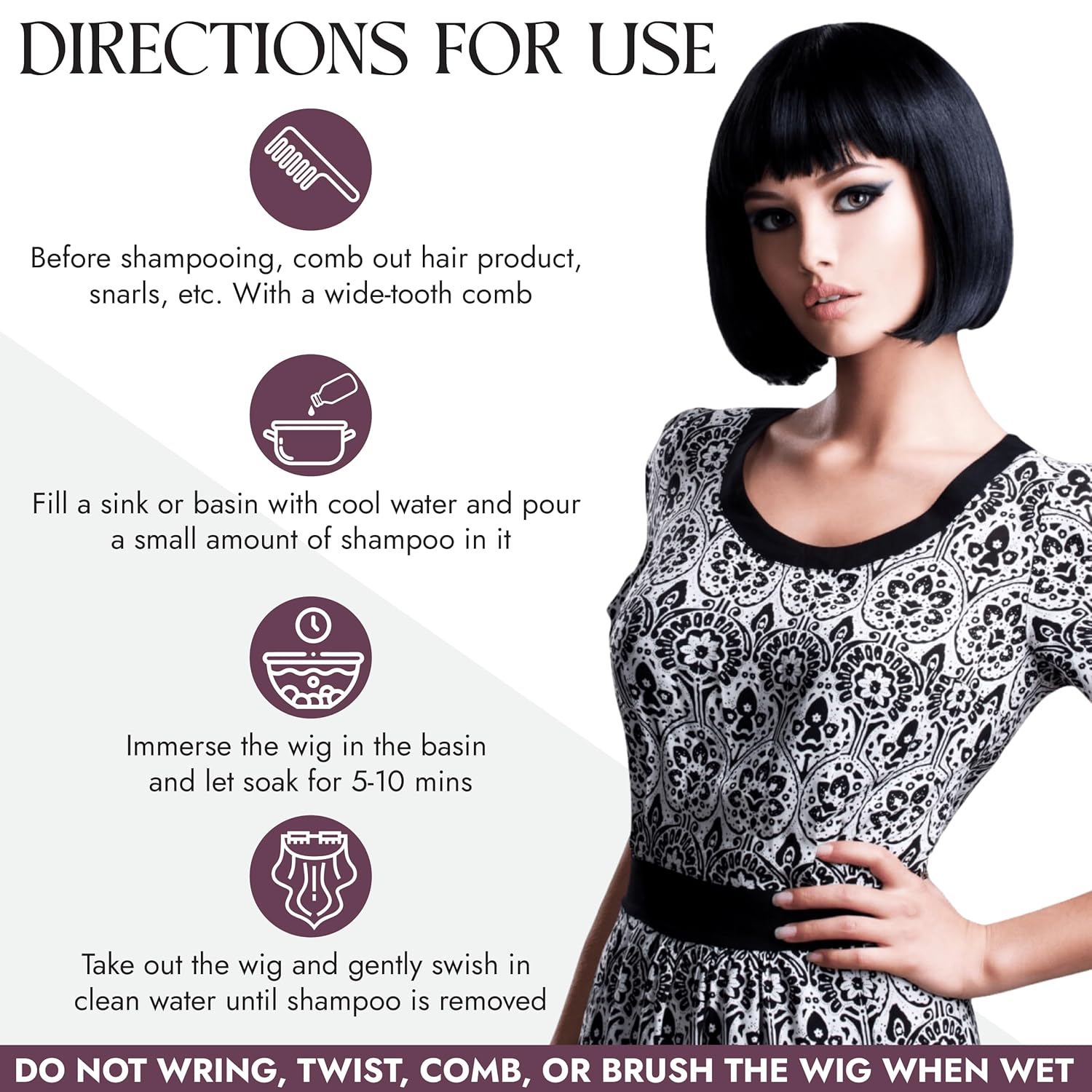 Brandywine Non Static Shampoo, Hair Cleanser for Synthetic & Human Hair Wigs, Hairpieces & Extensions - 8 Fl Oz - Image 6