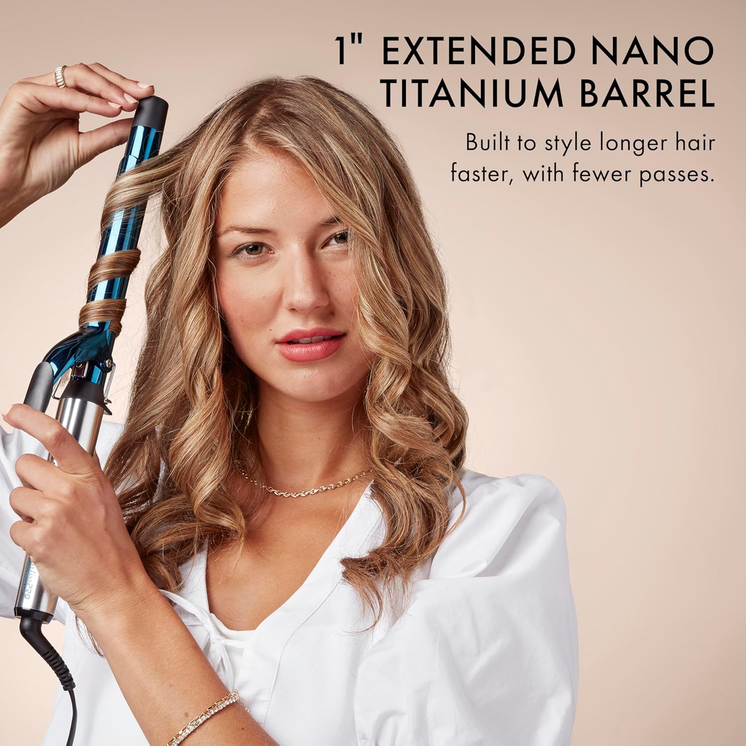 BabylissPRO Nano Titanium Professional Curling Iron with Extended/Long Barrel Perfect for Longer Hair - Image 2