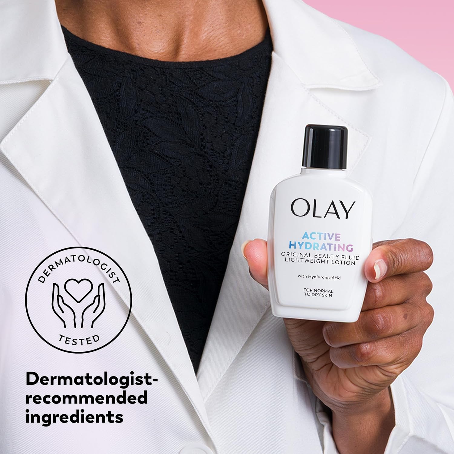 Olay Face Moisturizer, Active Hydrating Beauty Fluid Lotion, Original Facial Moisturizer, 4 Oz. (Pack of 2) - Image 6