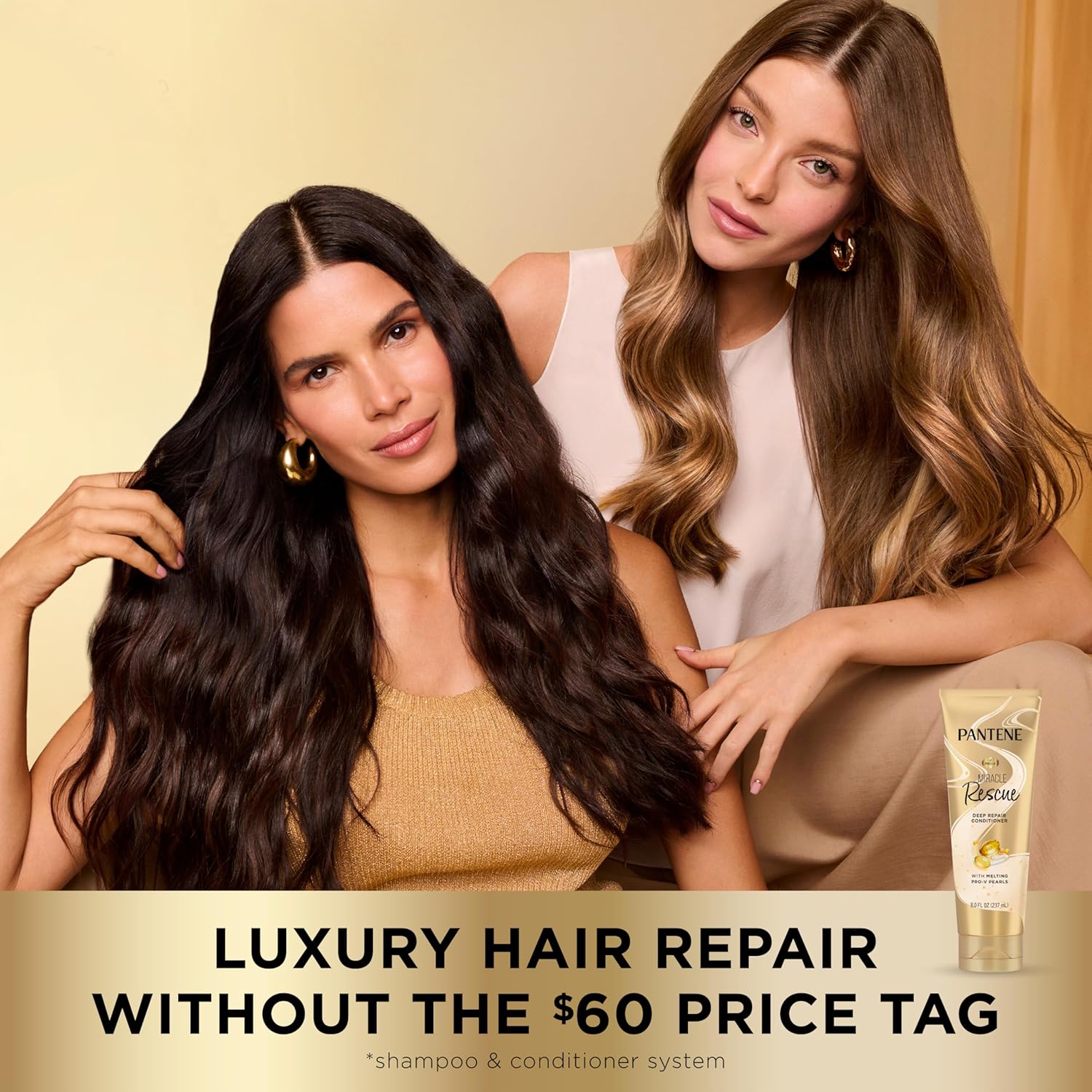Pantene Miracle Rescue Deep Conditioner with Melting Pro-V Pearls - For Dry, Damaged, or Color-Treated Hair - Intense Moisture & Repair - 8.0 Oz - Image 7