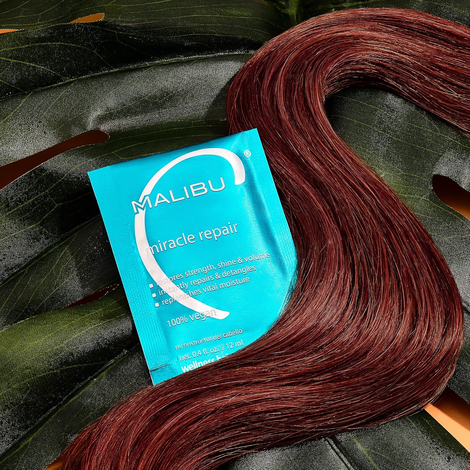 Malibu C Miracle Repair Hair Reconstructor (1 Packet) - Nourishing Hair Repair Treatment for Weak, Damaged Strands - Flax Protein & Vitamin B5 for Hair Strength - Image 7