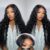 DULOVE Wear and Go Glueless Wigs Human Hair Pre Plucked Pre Cut 5×5 Deep Wave Wig 200 Density No Glue Ready to Wear for Black Women 22 inch