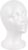 MapofBeauty Women Men Wig Stand, Mannequin Head Foam Display for Masks Hats, DIY Decoration Wig Head (White)