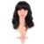 MapofBeauty 14 Inch/35 cm Short Wavy Curly Women Fresh Bright Synthetic Ordinary Flat Bangs Bob Wig (Black)