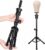 Ailsa 25″ Wig Stand Tripod Adjustable Mannequin Head Stand Metal Mini Wig Head Stand for Training Mannequin Heads and Canvas Block Head (Black)