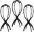 Dreamlover Wig Stand, Wig Head Stand, Wig Holder for Multiple Wigs, Black, 3 Pack
