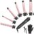6-in-1 Curling Iron, Professional Instant Heat Up Hair Curling Wand Set with 6 Interchangeable Ceramic Barrels (0.35” to 1.25”) and 2 Temperature Adjustments, Heat Protective Glove & 2 Clips