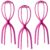 Dreamlover Wig Holder, Multiple Tall Stands for Long Wigs, Hot Pink, 3 Packs