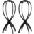 Dreamlover Wig Head Stand for Travel, 2 Packs