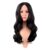 MapofBeauty 22 Inch/55cm Fashion Long Synthetic Fiber Curly Hair Middle Part Cosplay Wig (Black)