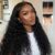 Mamushow 7×6 Water Wave Glueless Wigs Human Hair Pre Plucked Pre Cut 250% Density Lace Front Wigs Human Hair with Drawstring Wear and Go 7×6 HD Lace Closure Wig for Black Women Natural Black 20Inch