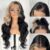 13×6 Skunk Stripe Wig Glueless Lace Front Wigs Pre Plucked Synthetic Body Wave blonde wig Wear and Go lace front wig for black women