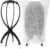 ProSuites 2 Pack Wig Stand with 2 Pcs Wig Dust Bags, Wig Holder Hat Display with Wig Bag for Women Multiple Wigs – Wig Party Kit for Salon Home Travel Use