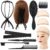 ProSuites 10 Pack Set 2 Wig Head Stand with 5 PCS Wig Brush Comb Hat Wig Holder Set for for Travel Home Use