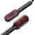 TYMO Hair Straightener Brush – Upgraded Ionic Compact Straightening Brush for Women with Wave-Design Bristles, Fast, Smooth Styling, Lightweight Hot Comb & Travel Flat Iron, 1 Billion Ions, Black