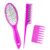 Stylemate Wig Brush Comb Set, 3pcs Professional Styling Extension Brush Kit with Travel Size for Human and Synthetic Hair Smoothing Parting Section