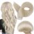 Full Shine Tape in Hair Extensions Human Hair 60 Platinum Blonde Tape Hair Extensions Real Human Hair 18Inch Seamless Skin Weft Human Hair Extension Tape ins 50G 20Pcs Invisible Remy Hair