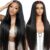 DULOVE Lace Front Wigs Human Hair 13×4 Straight HD Transparent Lace Front Wigs for Women Pre Plucked With Baby Hair 220 Density Glueless Natural Color 24inch