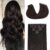 GOO GOO Clip in Hair Extensions Real Human Hair, Remy Human Hair Extensions Clip ins for Women, Natural Human Hair, 18inch 120g 7Pcs, 2 Dark Brown