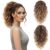 Claw Clip Ponytail Extension – 12 Inch Clip in Ponytail, Curly Pony Tails Hair Extensions, Synthetic Hair Extensions Ponytail, Clip On Ponytails for Women (Color: Light Brown with Blonde Ends)