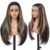 Synthetic Lace Front Wig 13×4 HD Lace Layered Hairstyle Pre Plucked Hairline Straight Long Black Glueless Wigs for Black Women 26 Inch Beginner Friendly