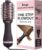 L’ANGE HAIR Le Volume 2-in-1 Titanium Blow Dryer Brush | Frizz Control Blowout Hair Dryer Brush For Drying And Straightening | Volumizing Hot Air Styler For All Hairstyles | Oval Barrel | Black – 75mm