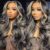 MUZOJET 1B/27 Highlight Ombre Balayage 13×6 Lace Front Wigs Human Hair Black and Blonde HD Transparent Lace Front Wig Human Hair Pre Plucked with Baby Hair for Black Women 180% Density 26 Inch